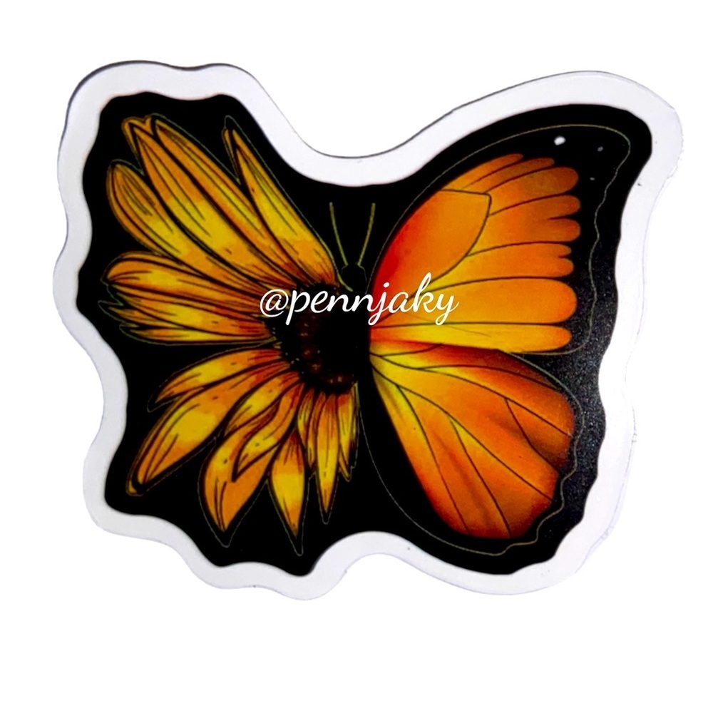 𝅺🦋 2 for $9 or 4 for $15 butterfly 🦋🌻Pretty Sunflower Monarch Butterfly D…